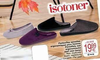 Pantoufles semelles ergonomiques pour homme pantoffels met ergonomische zool voor heren