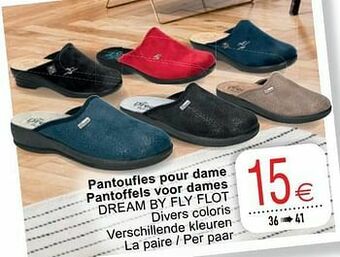 Cora Pantoufles pour dame pantoffels voor dames dream by fly flot aanbieding