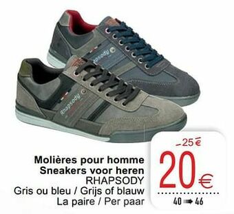 Molières pour homme sneakers voor heren rhapsody