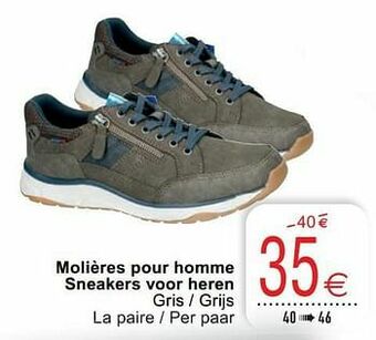 Cora Molières pour homme sneakers voor heren aanbieding