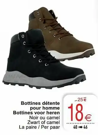 Cora Bottines détente pour homme bottines voor heren aanbieding