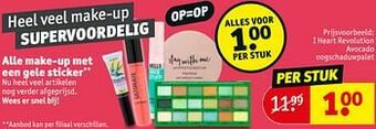 Kruidvat I heart revolution avocado oogschaduwpalet aanbieding
