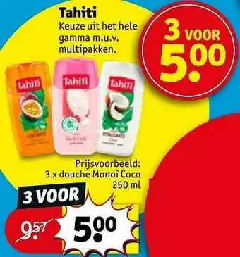 Kruidvat Douche monoï coco aanbieding