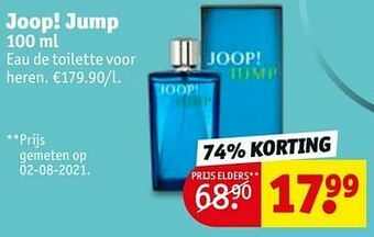 Kruidvat Joop! jump edt aanbieding