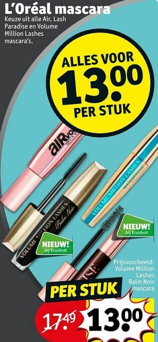 Kruidvat Volume million lashes balm noir mascara aanbieding