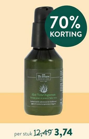 Holland & Barrett Aloë vera oogserum aanbieding