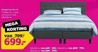 Leen Bakker Boxspring narvik aanbieding