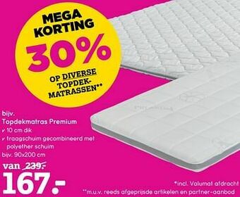 Leen Bakker Topdekmatras premium aanbieding