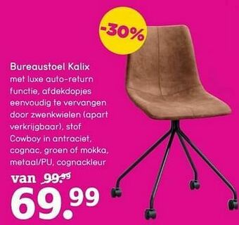 Leen Bakker Bureaustoel kalix aanbieding