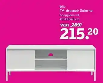 Leen Bakker Tv-dressoir salerno aanbieding