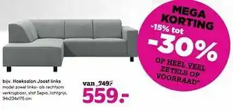 Leen Bakker Hoeksalon joost links aanbieding
