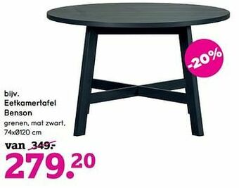 Leen Bakker Eetkamertafel benson aanbieding