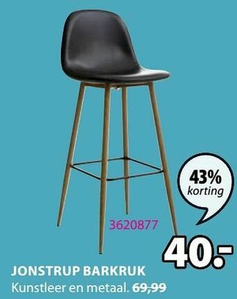 Jysk Jonstrup barkruk aanbieding