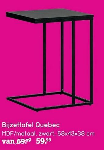 Leen Bakker Bijzettafel quebec aanbieding