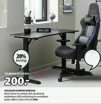 Jysk Haldum gaming bureau aanbieding