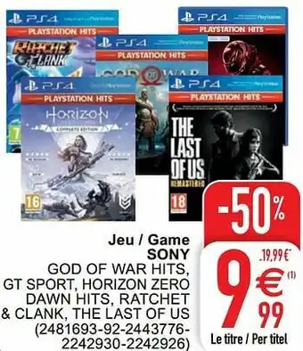Cora Jeu - game sony aanbieding