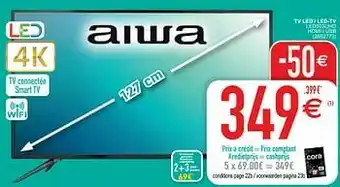 Cora Aiwa tv led - led-tv led503uhd aanbieding