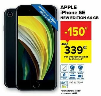 Carrefour Apple iphone se new edition 64 gb aanbieding