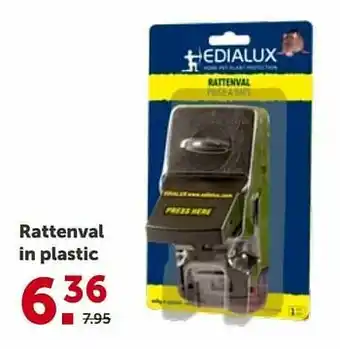 Rattenval in plastic