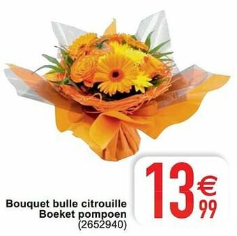 Cora Bouquet bulle citrouille boeket pompoen aanbieding