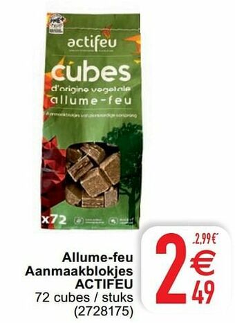 Cora Allume-feu aanmaakblokjes actifeu aanbieding