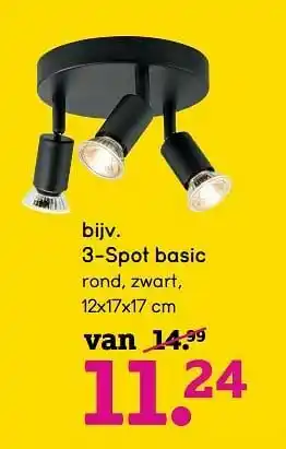 Leen Bakker 3-spot basic aanbieding