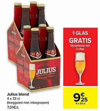Carrefour Julius blond aanbieding