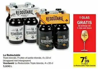 Carrefour La redoutable triple blonde aanbieding