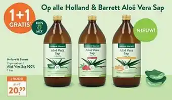 Holland & Barrett Aloë vera sap 100% aanbieding