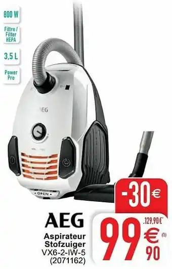 Cora Aeg aspirateur stofzuiger vx6-2-iw-5 aanbieding