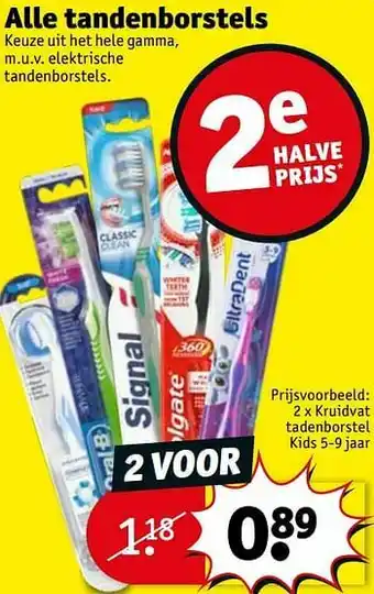 Kruidvat Kruidvat tadenborstel kids aanbieding