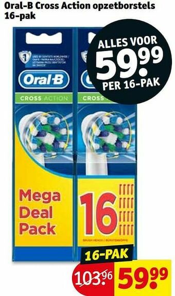 Kruidvat Oral-b cross action opzetborstels aanbieding