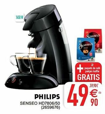 Cora Philips senseo hd7806-50 aanbieding