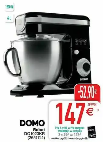 Cora Domo elektro robot do1023kr aanbieding
