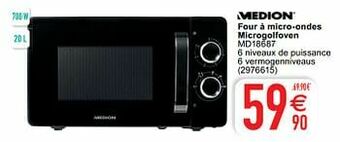 Cora Medion four à micro-ondes microgolfoven md18687 aanbieding