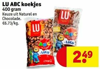 Kruidvat Lu abc koekjes aanbieding