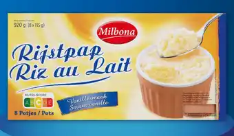 Lidl Milbona Rijstpap 8 x 115g nr. 115538 aanbieding