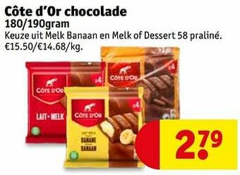 Kruidvat Côte d’or chocolade aanbieding