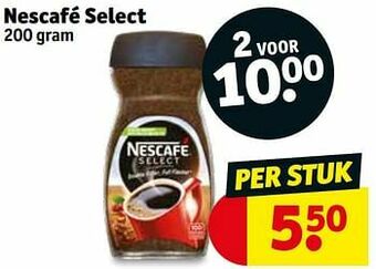 Kruidvat Nescafé select aanbieding