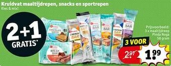 Maaltijdreep pinda noga