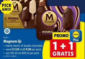 Lidl OLA Magnum ijs aanbieding