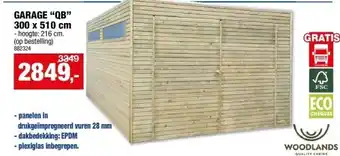 Hubo GARAGE “QB” 300 x 510 cm aanbieding