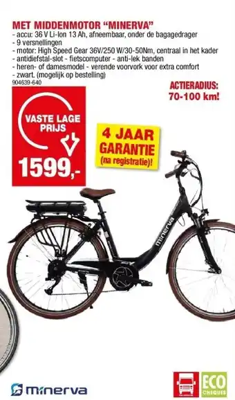 Hubo MET MIDDENMOTOR “MINERVA” aanbieding