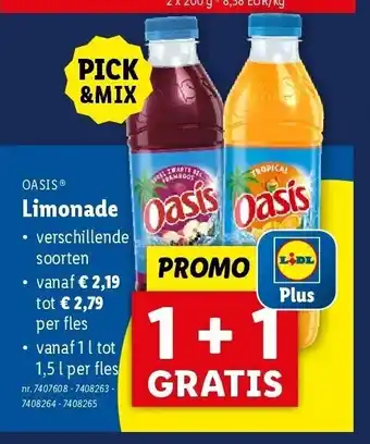 Lidl Limonade aanbieding