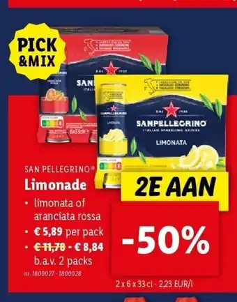 Lidl Limonade aanbieding