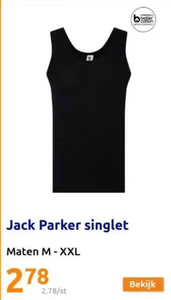 Action Jack Parker singlet M - XXL aanbieding