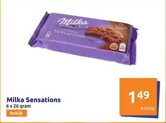 Action Milka Sensations aanbieding