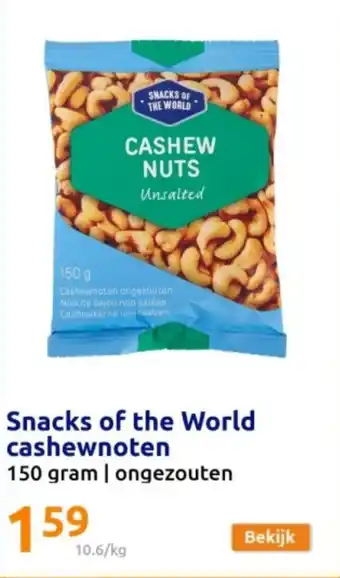 Action Snacks of the World cashewnoten aanbieding