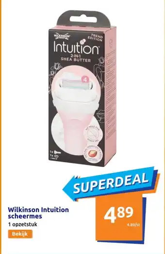 Action Wilkinson Intuition scheermes aanbieding