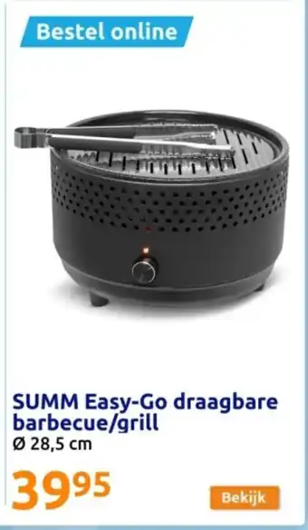 Action SUMM Easy-Go draagbare barbecue/grill aanbieding